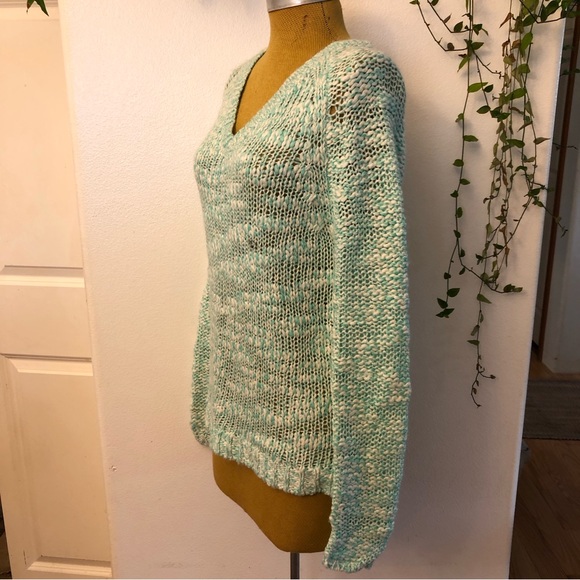 NWT Aeropostale Marled Turquoise Sweater Size М - Picture 4 of 7
